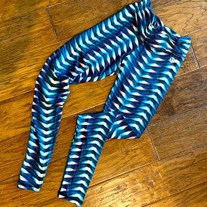 Stylish Blue Patterned Leggings